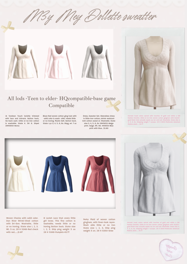 Alpha [𝐌𝟑𝐲メイ] 𝐃𝐨𝐥𝐥𝐞𝐭𝐭𝐞 𝐒𝐰𝐞𝐚𝐭𝐞𝐫 by meymey - The Sims 4 Custom Content