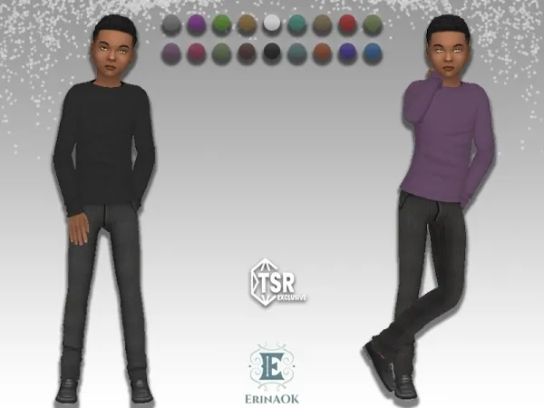 Mix Boys Outfit 010325 - The Sims 4 Custom Content