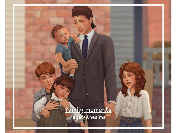 Mix family moments pose pack by legacythesims - The Sims 4 Custom Content