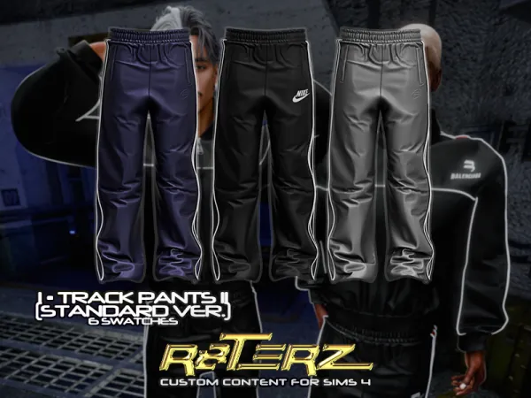 Alpha R8TERZ Track Pants II (Standard Version) - The Sims 4 Custom Content