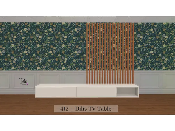 4t2 Dilis TV Table sims by tete - The Sims 2 Custom Content