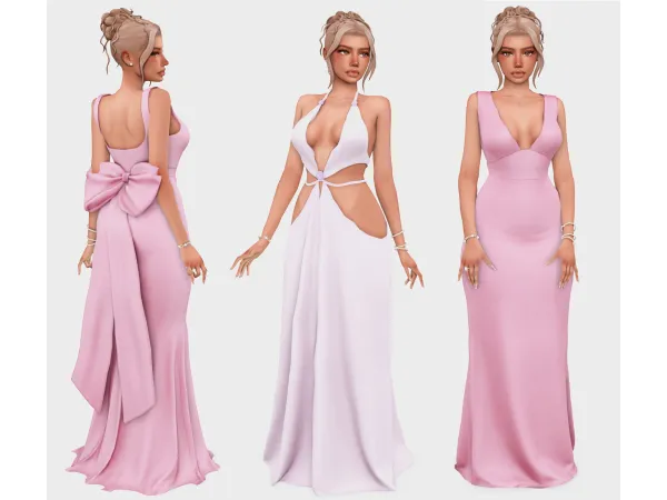 Maxis Match gorgeous gowns sims 4 lookbook by boujeesimss - The Sims 4 Custom Content