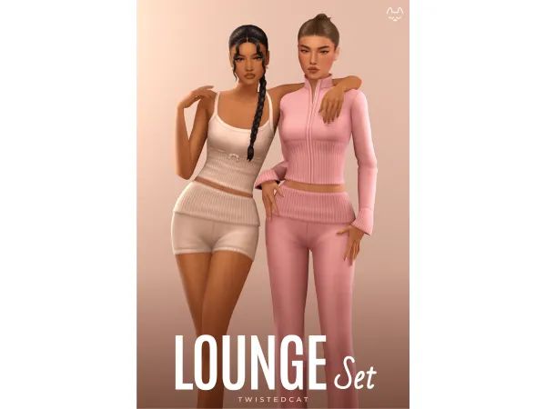 Maxis Match Lounge Set by TwistedCat - The Sims 4 Custom Content