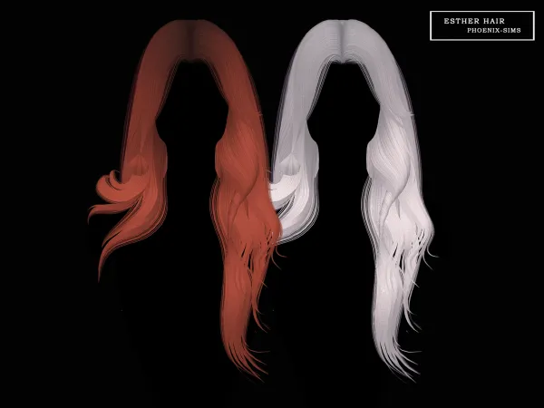 Alpha Esther Hair - The Sims 4 Custom Content