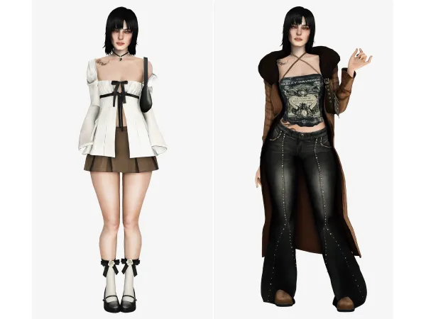 Alpha lookbook part 2 by plungol - The Sims 4 Custom Content