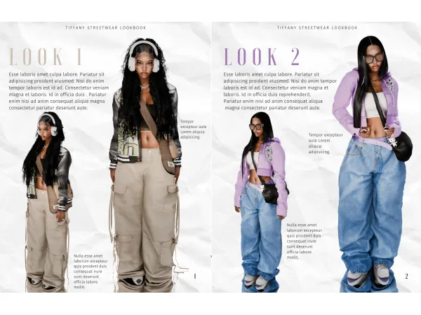 Alpha TIFFANY STREETWEAR LOOKBOOK 1 2 by ch3rrysimss - The Sims 4 Custom Content