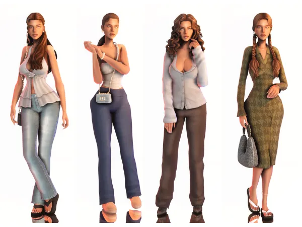 Maxis Match asic everyday lookbook by milseph - The Sims 4 Custom Content