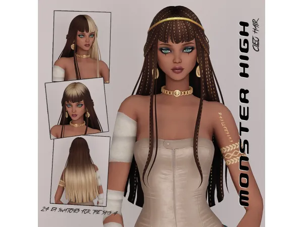 Maxis Match MONSTER HIGH SET Cleo by daylifesims - The Sims 4 Custom Content