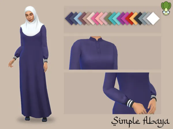 Maxis Match Simple Abaya 3 by kapakijo - The Sims 4 Custom Content