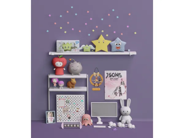 Maxis Match Stuffed Studio Set by SnootySims - The Sims 4 Custom Content