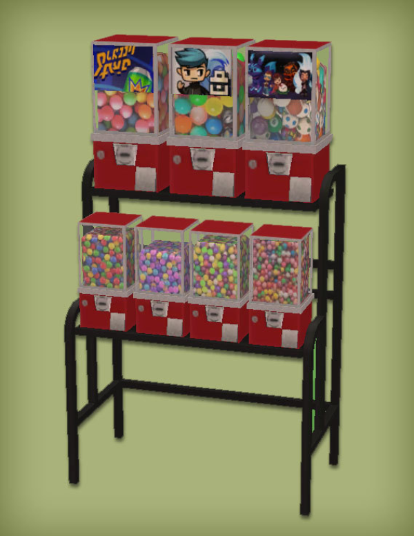 Quarter Coin Vending Machines Deco for by simsfinds - The Sims 2 Custom Content