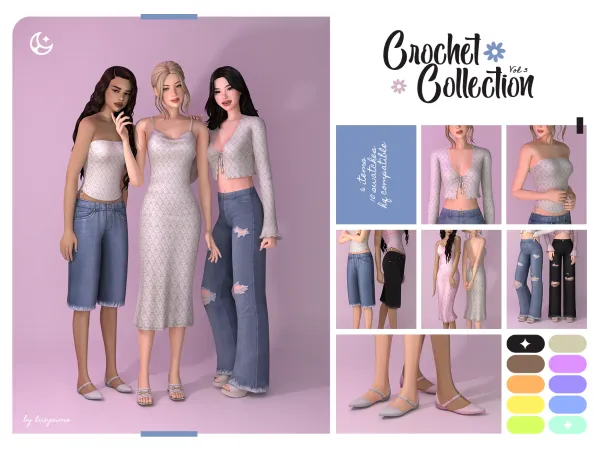 Maxis Match Crochet Collection III by luxysims - The Sims 4 custom content