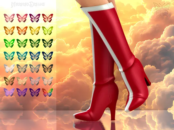Maxis Match Boots Diana Prince Mulher Maravilha - The Sims 4 Custom Content