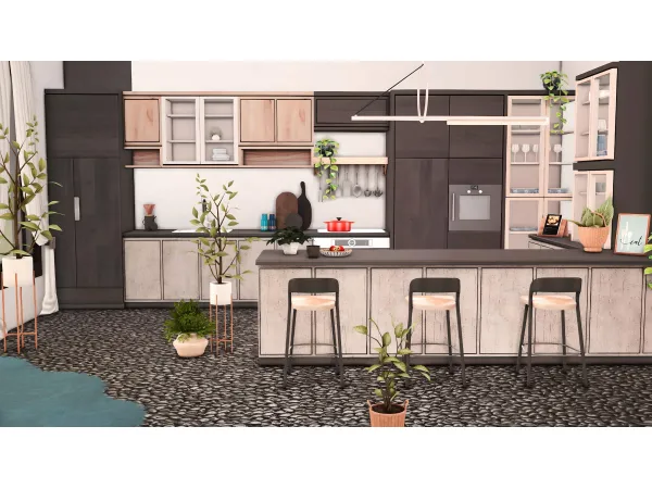 Alpha Densa Kitchen by miwisimsie - The Sims 4 Custom Content