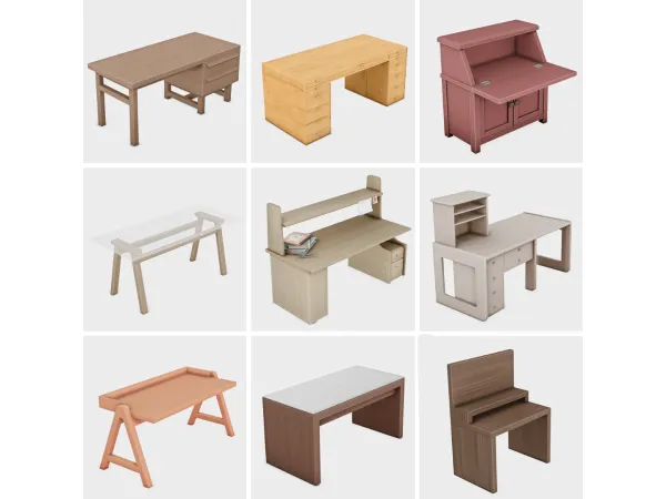 Maxis Match all the desk I have downloaded sims 4 finds by boujeesimss - The Sims 4 Custom Content