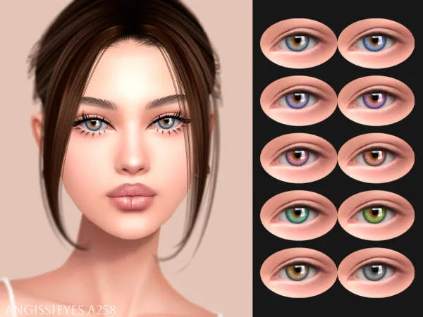 Mix EYES A258 by ANGISSI - The Sims 4 Custom Content