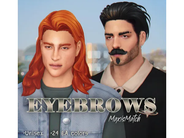 Maxis Match Eyebrows MaxisMatch by alisasour - The Sims 4 Custom Content