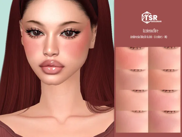 Mix IMF Ambrosia Blush N186 by IzzieMcFire - The Sims 4 Custom Content