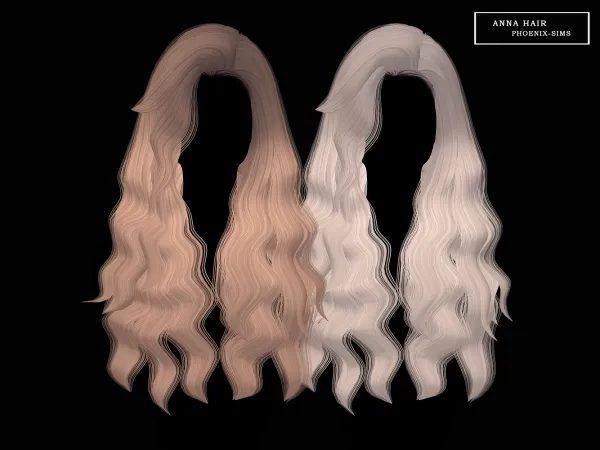 Alpha Anna Hair - The Sims 4 Custom Content