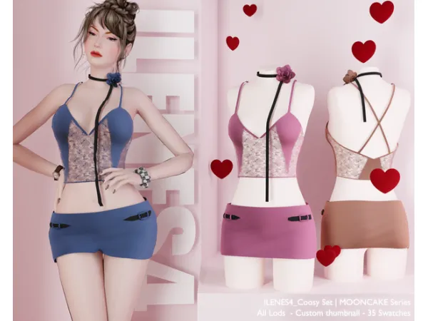 Mix ILN Coosy Set - The Sims 4 Custom Content