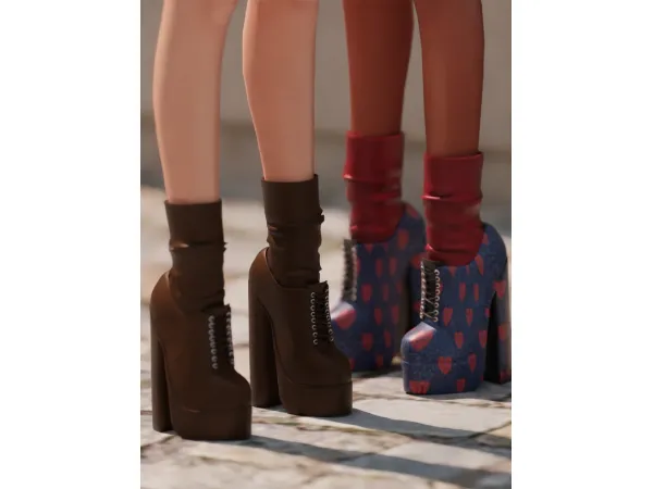 Alpha BOOTS AUTUM by Mably - The Sims 4 Custom Content