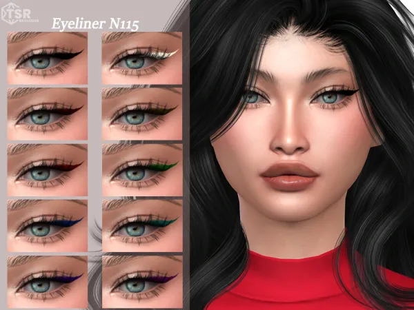 Mix Eyeliner N115 by qLayla - The Sims 4 Custom Content