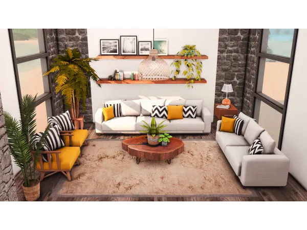 Mix Sandia Living Room by miwisimsie - The Sims 4 Custom Content