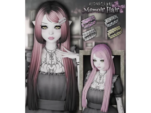 Maxis Match Memoir Hair and razor clip by atomiclight - The Sims 4 Custom Content