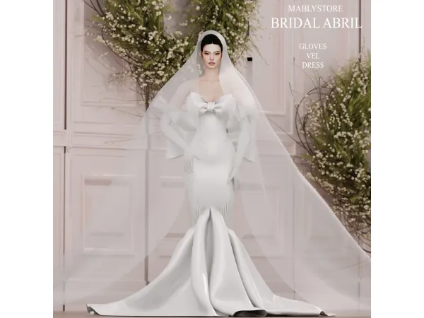 Alpha ABRIL BRIDAL by mably - The Sims 4 Custom Content