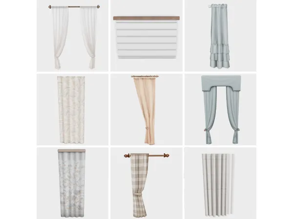 Maxis Match my favorite curtains sims 4 finds by boujeesimss - The Sims 4 Custom Content
