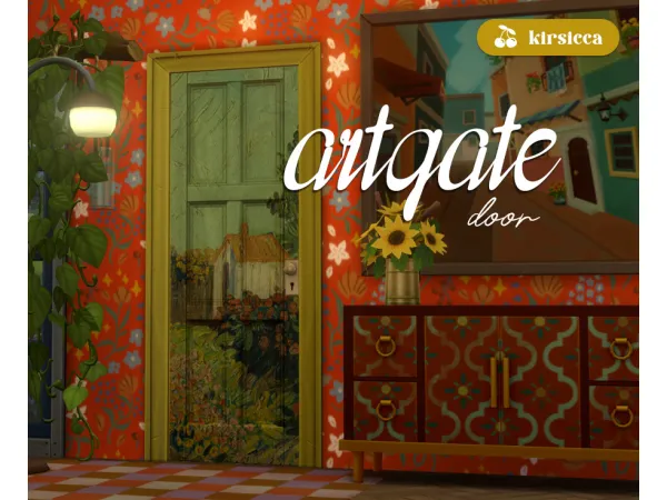 Mix ARTGATE DOOR by kirsicca - The Sims 4 Custom Content