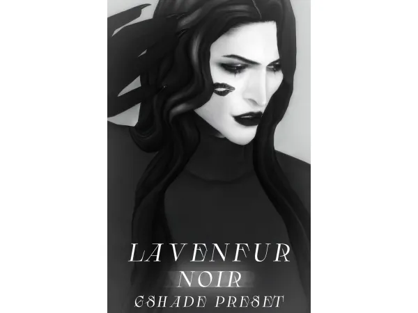Mix LAVENFUR NOIR - The Sims 4 Custom Content