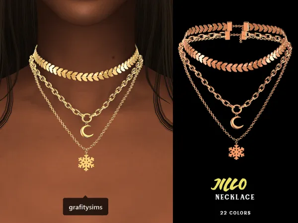 Alpha Jillo Necklace - The Sims 4 Custom Content