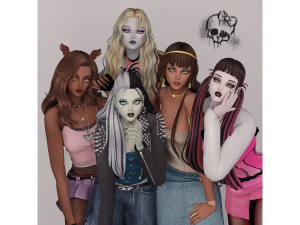 Monster High Lookbook Sims Download by Tbadayinthelife - The Sims 4 Custom Content