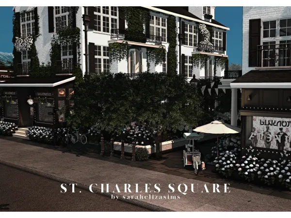 Alpha St Charles Square by sarahelizasims - The Sims 4 Custom Content