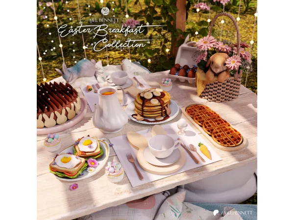 Mix Easter Breakfast Collection - The Sims 4 Custom Content