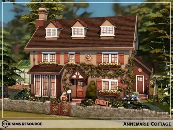 Maxis Match Annemarie Cottage - The Sims 4 Custom Content