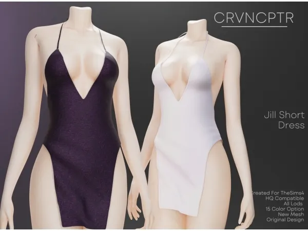 Maxis Match Jill Short Dress - The Sims 4 Custom Content