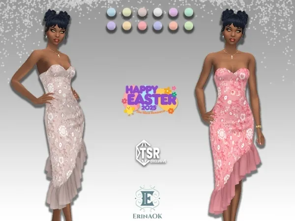 Mix erinaok womens dress 031525 - The Sims 4 Custom Content