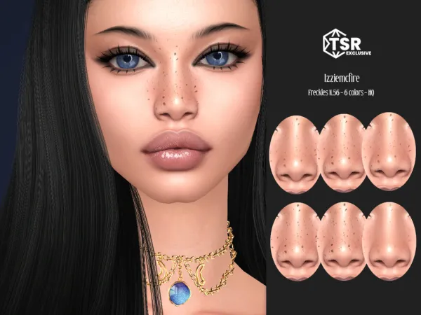 Mix IMF Freckles N56 by IzzieMcFire - The Sims 4 Custom Content