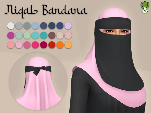 Maxis Match Niqab Bandana 4 by kapakijo - The Sims 4 Custom Content