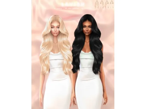 Alpha Lavish Hairstyle - The Sims 4 Custom Content