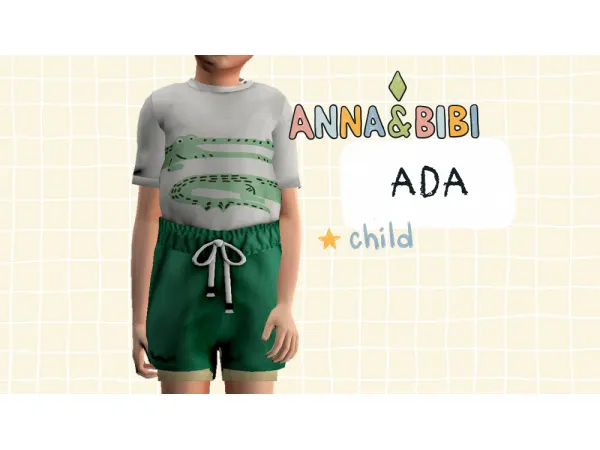 Maxis Match Ada_CHILD [AnnaBibi] - The Sims 4 Custom Content