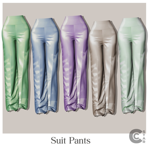 Alpha Satin Suit Pants cool_content_star by cool_content_star - The Sims 4 Custom Content