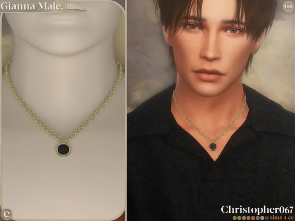 Mix Gianna Necklace Male Christopher067 - The Sims 4 Custom Content