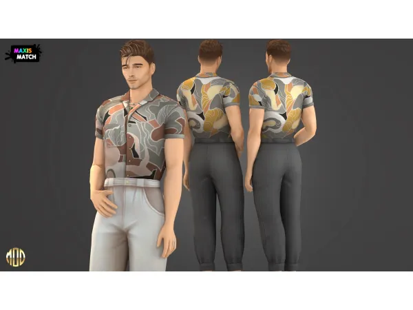 Maxis Match Daniel Set Shirt by Modco Studios - The Sims 4 Custom Content