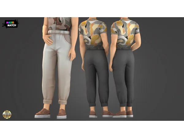 Maxis Match Daniel Set Pants by Modco Studios - The Sims 4 Custom Content