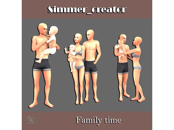 Mix Family time by Meow_creator - The Sims 4 Custom Content