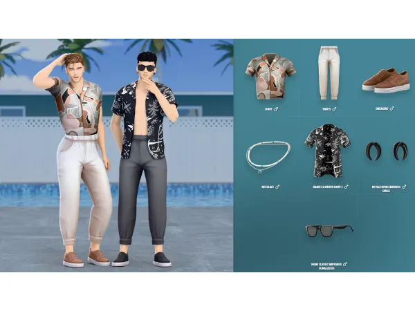 Maxis Match DANIEL SET by Modco Studios - The Sims 4 Custom Content