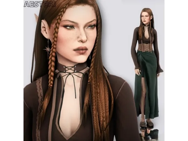Maxis Match Elishan Darou by Aesteri - The Sims 4 Custom Content